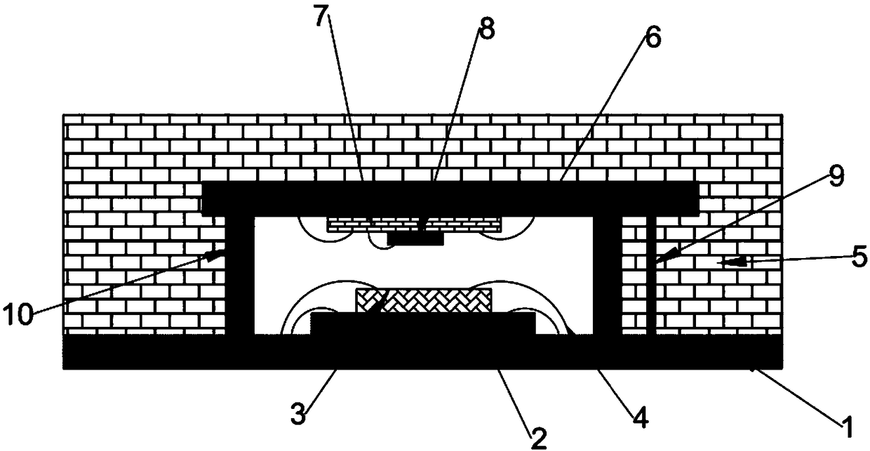 Three-dimensional packaging structure and method