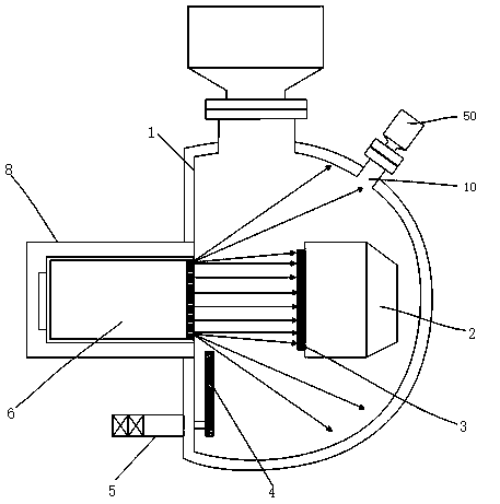 Protection device of vacuum measurement tool of ion beam etching system