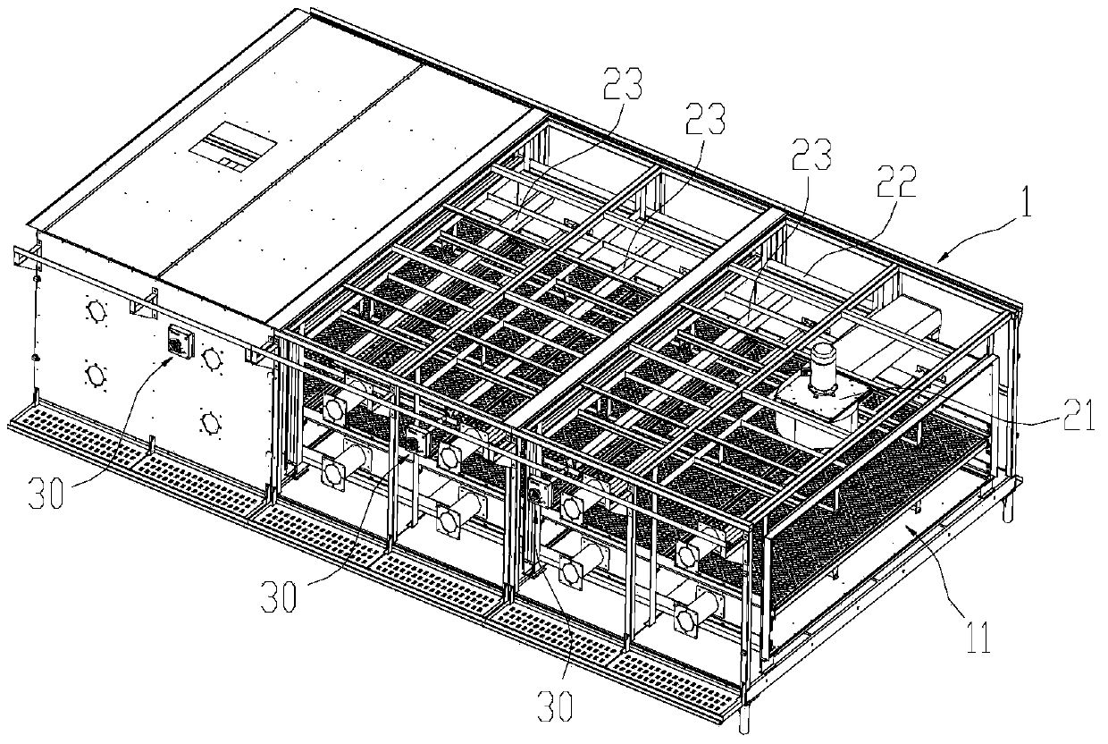 Tunnel kiln with angle-adjustable circulating air