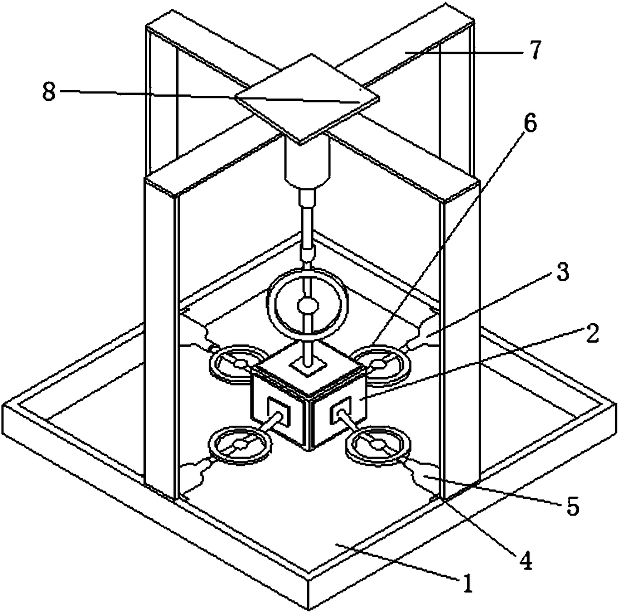 Test device for exerting different constraints on soil unit