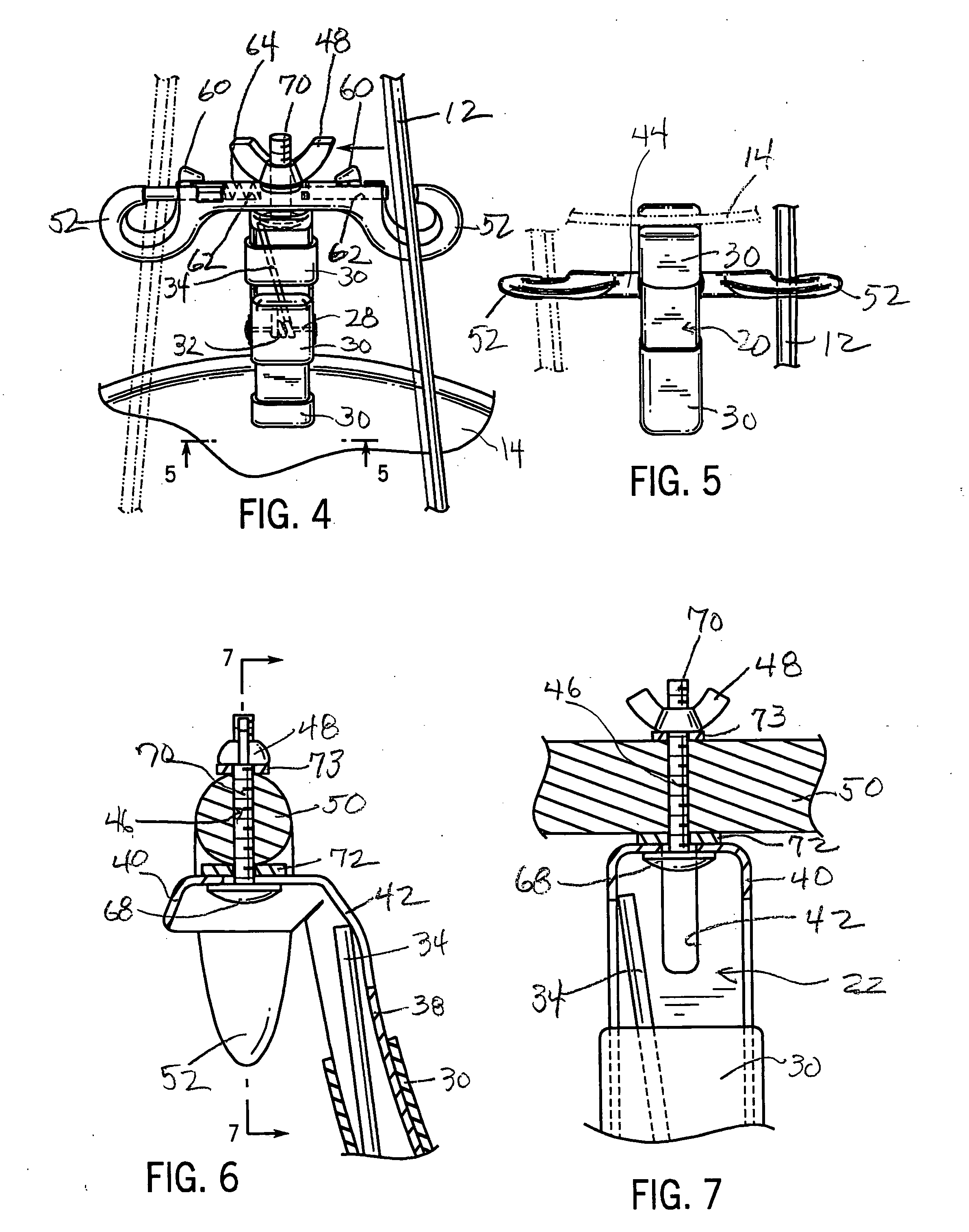 Alligator clip holder for supporting a fishing rod