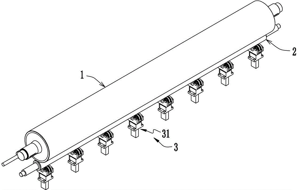 Embossing or calendering device