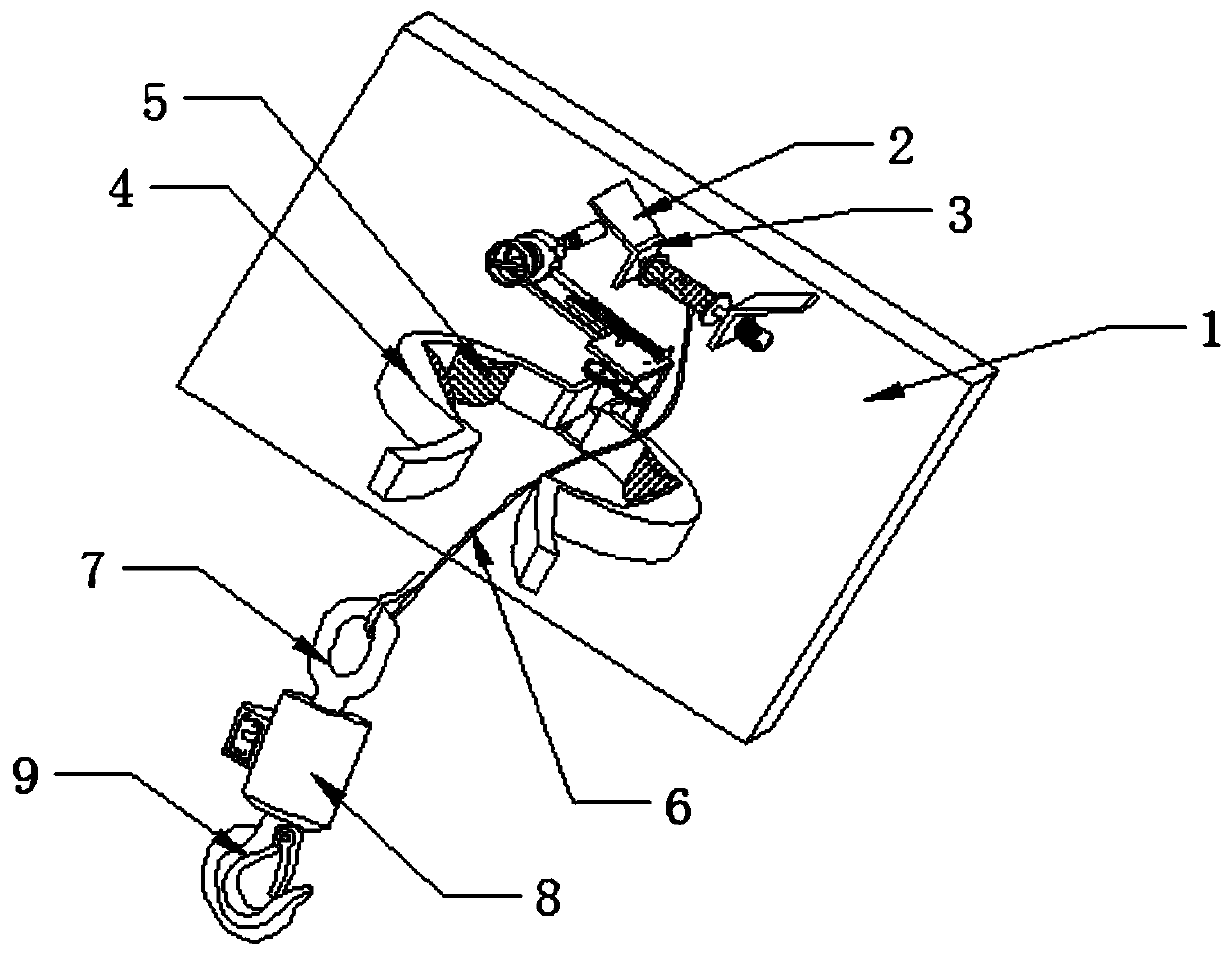 Unhooking structure for ocean lifesaving on sea boat and lifesaving method of unhooking structure