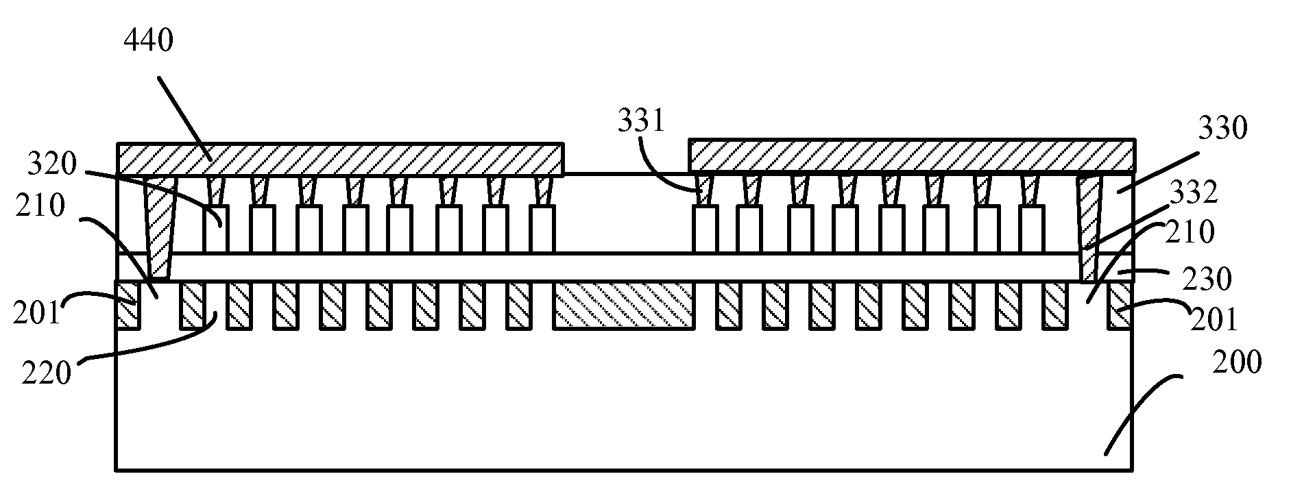 Semiconductor device having ground shield structure and fabrication method thereof