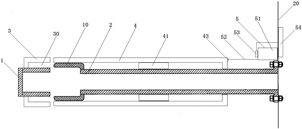 Tool for measuring contact depth of contacts of switch cabinet handcart