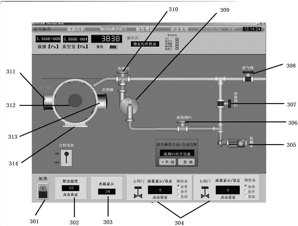 A kind of equipment and method for rapidly depositing dlc film layer on the surface of piston ring