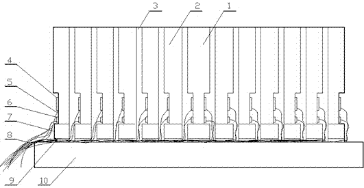 A bearing plate for real-time collection of vertical stress at each point on the end face of coal and rock mass