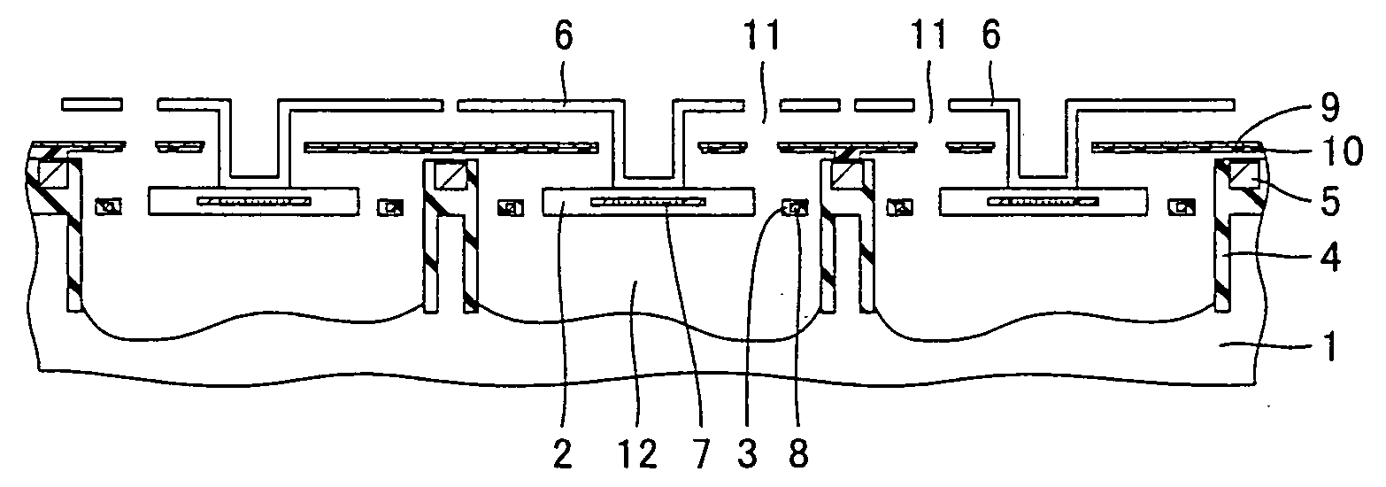 Thermal infrared sensor device and thermal infrared sensor array