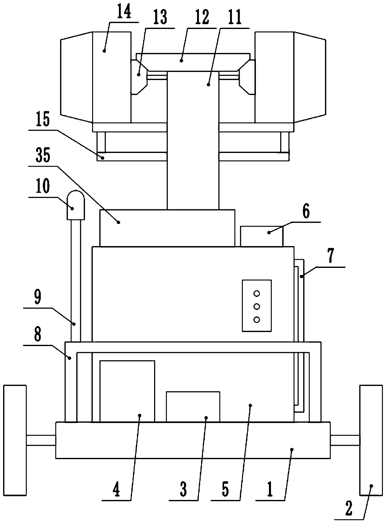 Spraying dust removal device for environmental protection