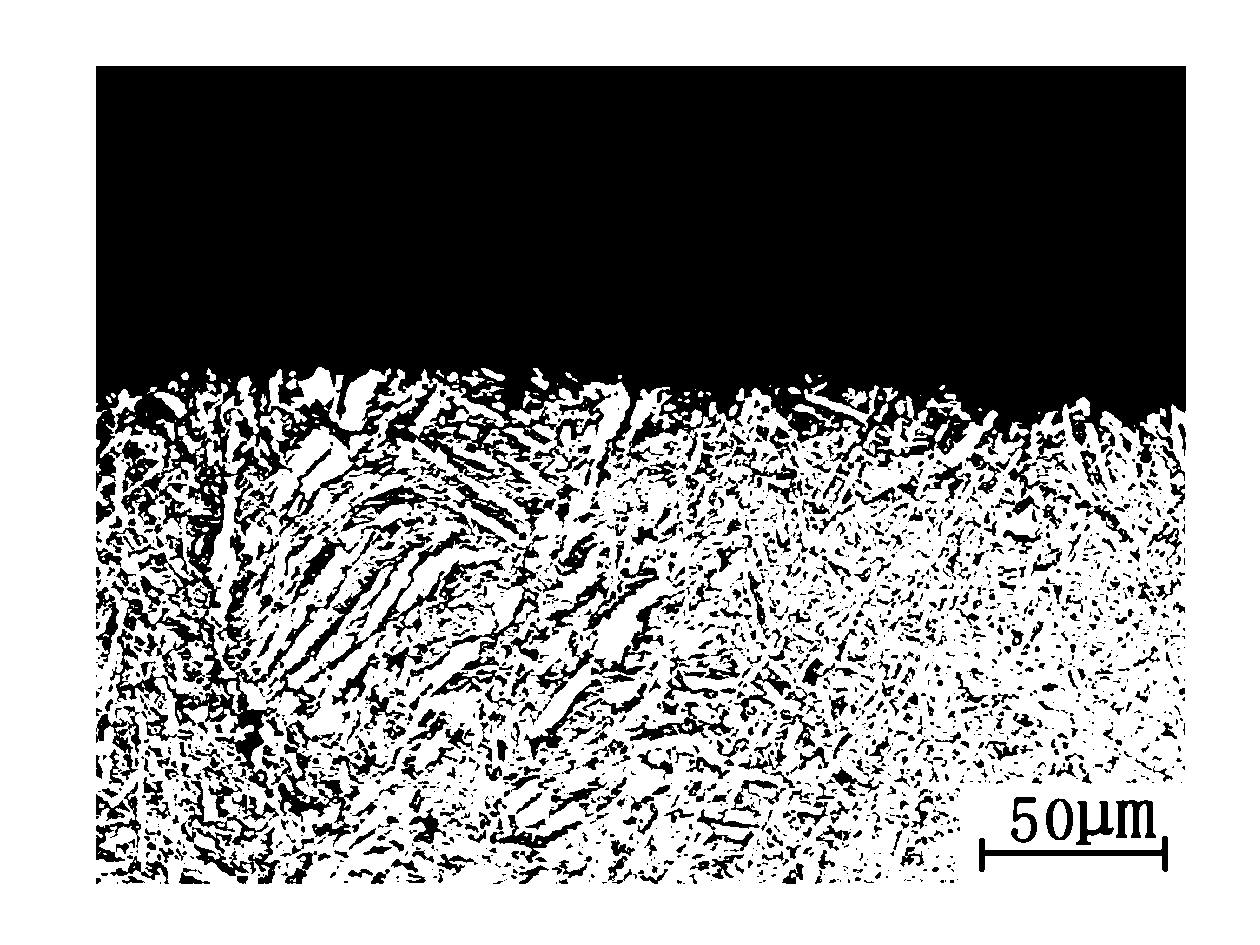 Method for observing crack propagation path of titanium alloy under plane strain state