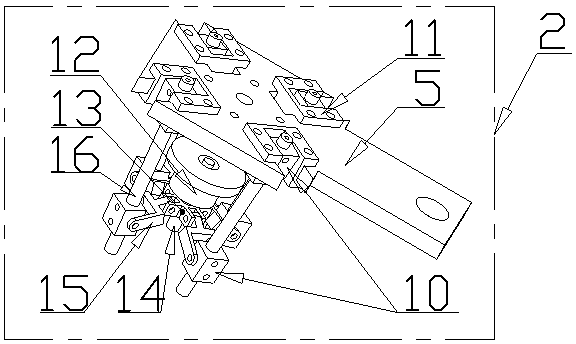 Insertion and clamping end executor for transplanting pot seedlings