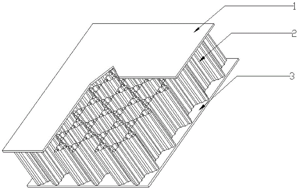 Sandwich structure and honeycomb structure core