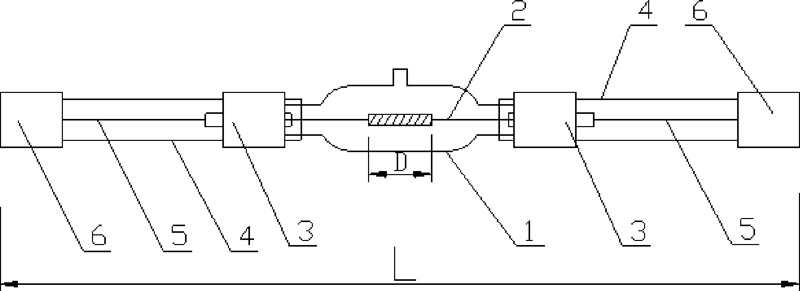 Novel halogen strip lamp