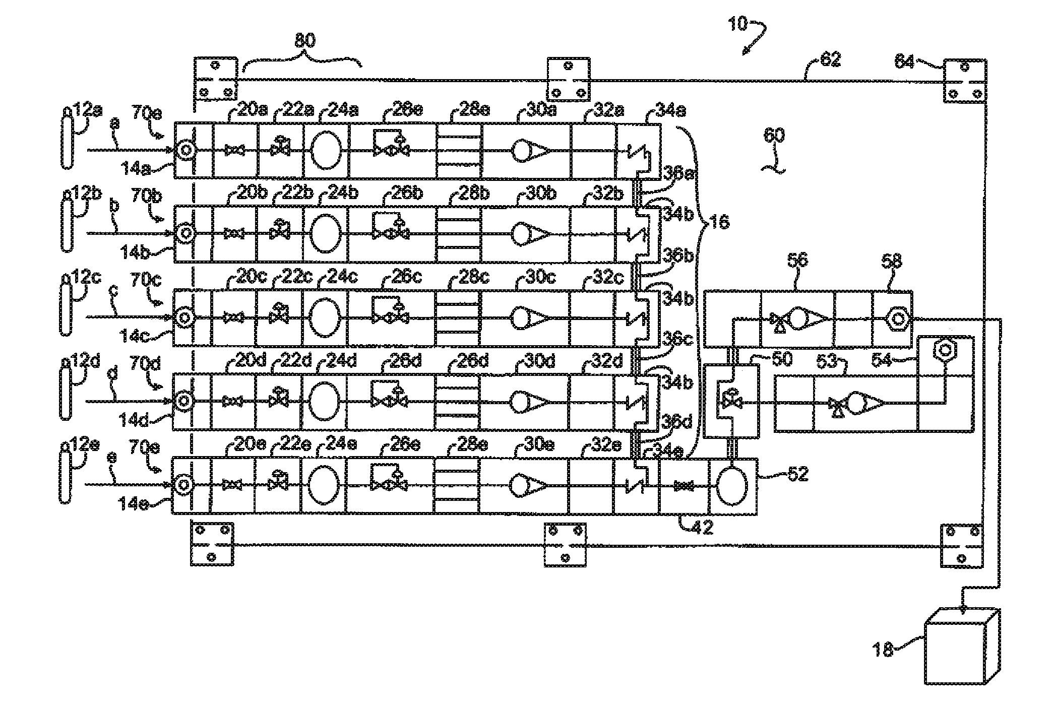 Modular fluidic mixing system