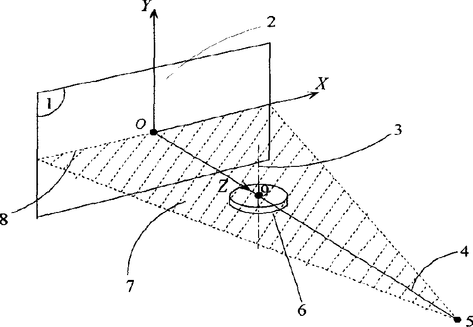 Scale template used for pyramidal tract x-rays CT system