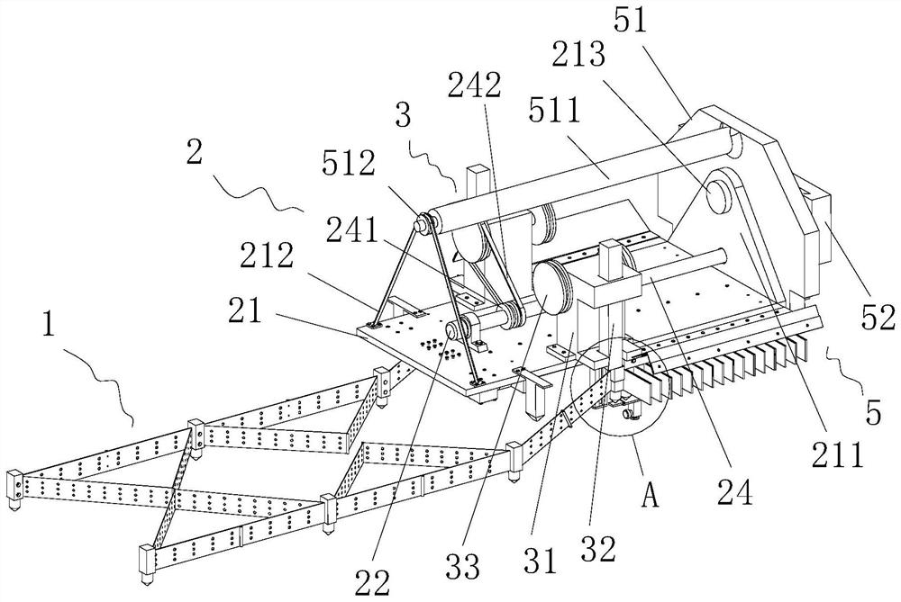 A laying equipment for ecological environment restoration and desertification control greening