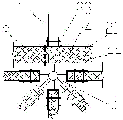 Construction method for modern bamboo pedestrian truss bridge