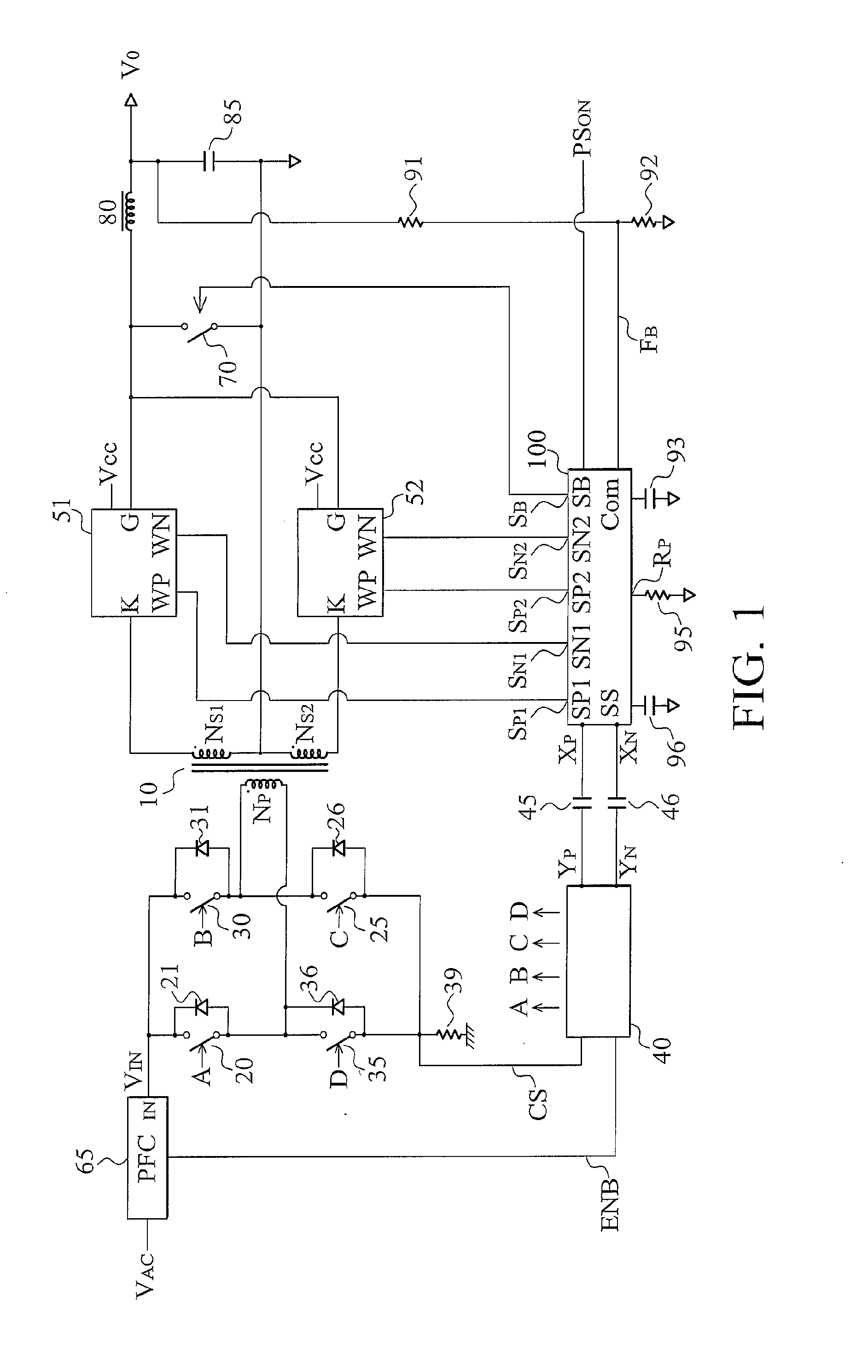 Method and apparatus of providing synchronous regulation circuit for offline power converter