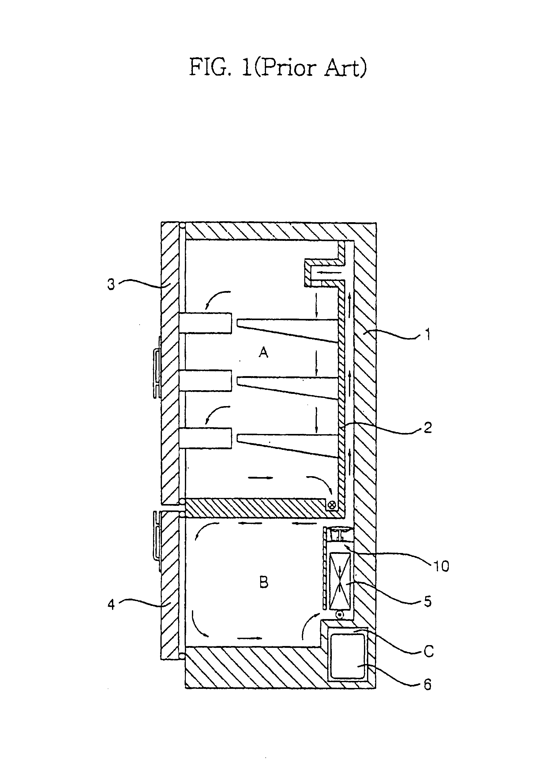 Cool air circulation type axial flow fan for refrigerator