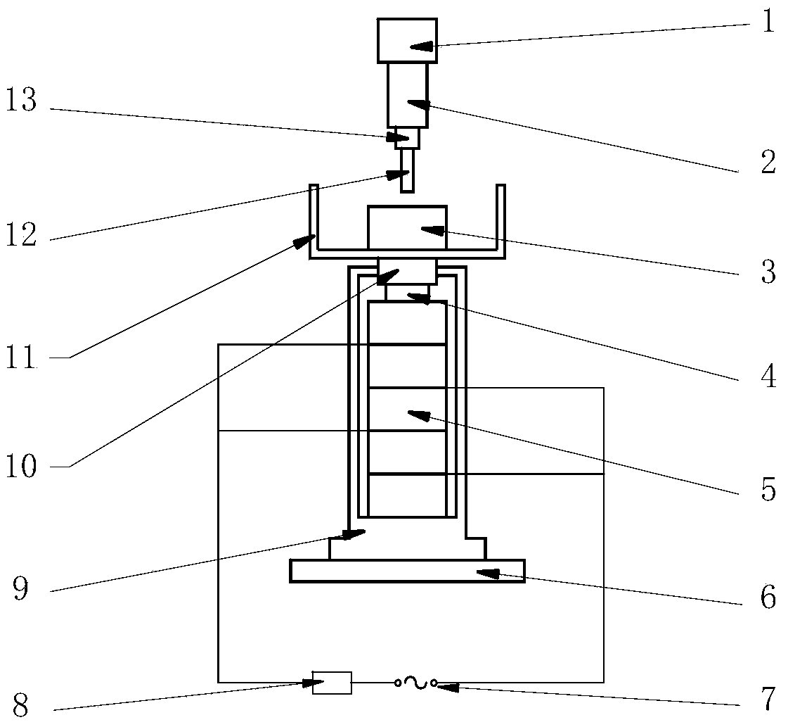 Ultrasonic-vibration micro electric discharge machining workbench