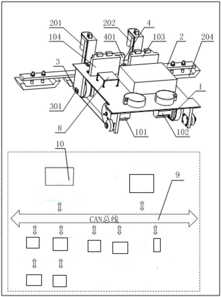 Control system of converter valve hall inner wall cleaning robot