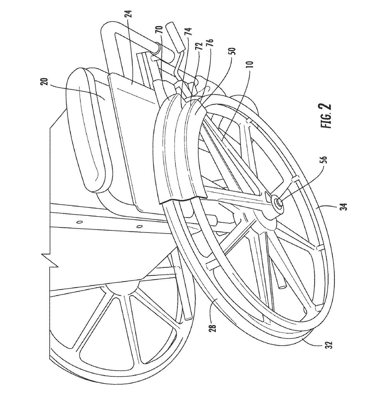 Wheelchair push rim device