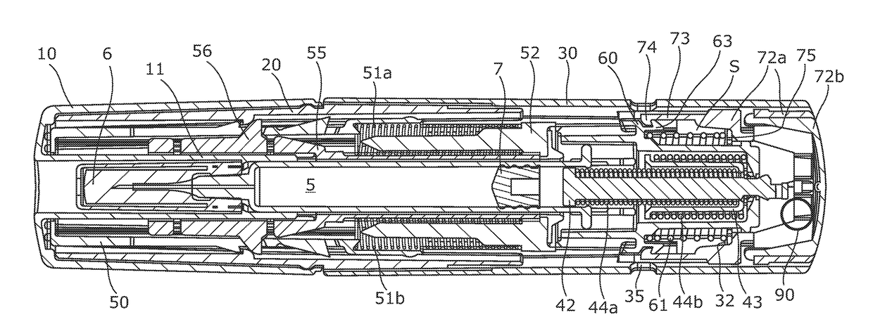 Automatic injection devices