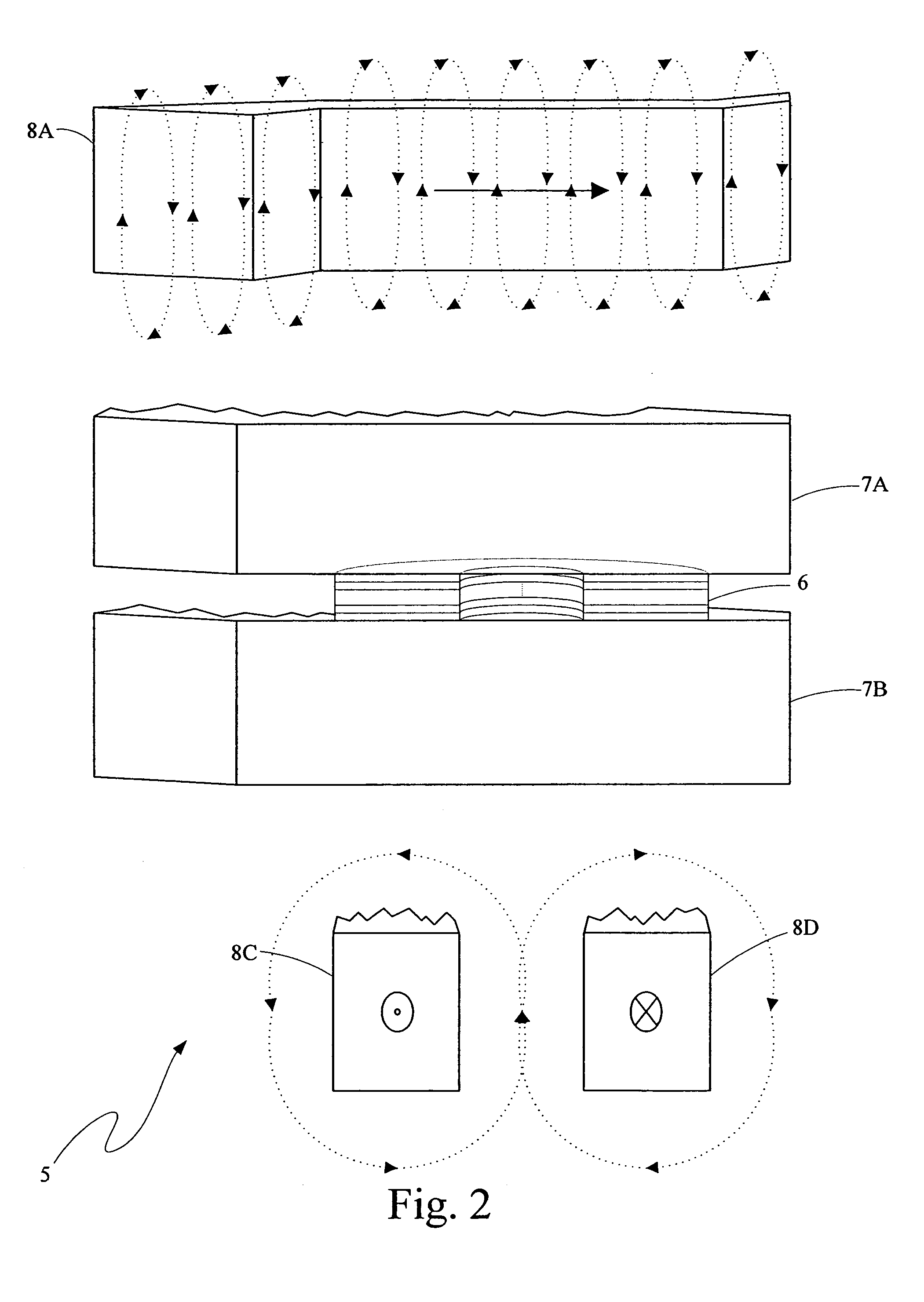 Radial field generating selection conductor device