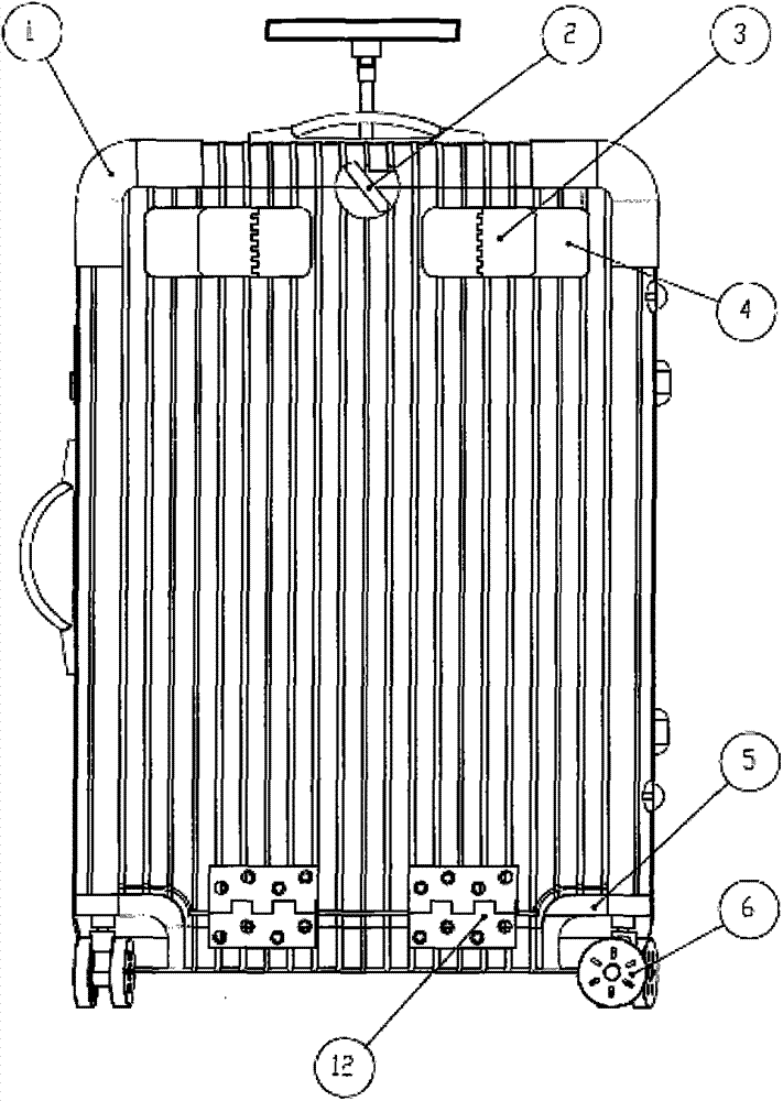 Assembled luggage case