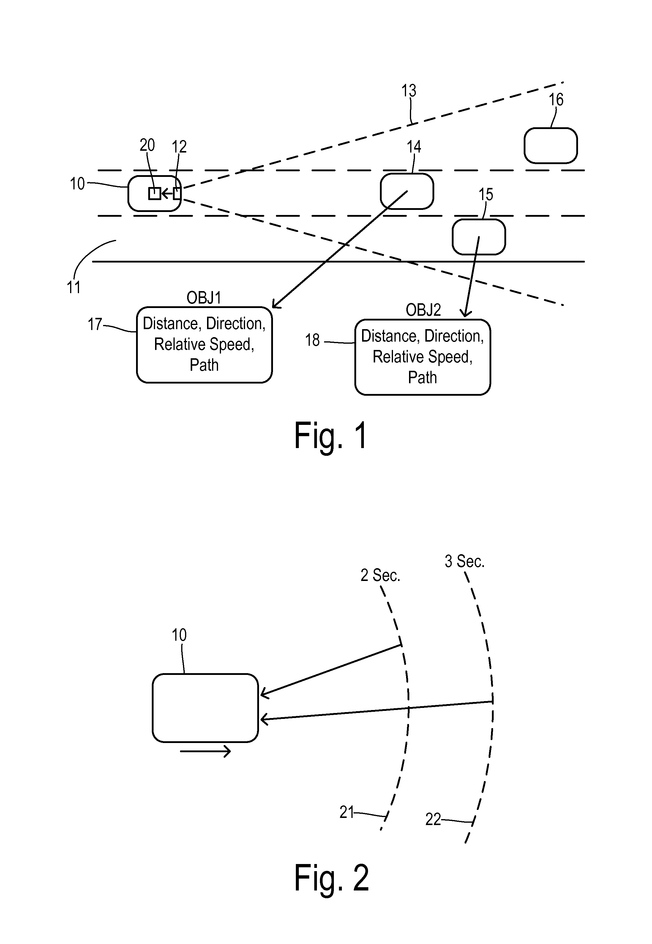 Adjustable threshold for forward collision warning system