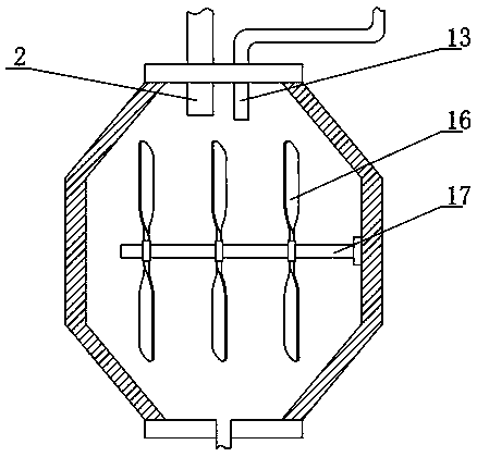 Waste liquid treating device for clinical laboratories