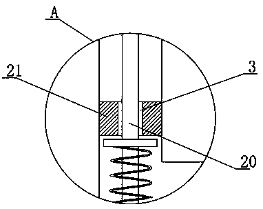 Waste liquid treating device for clinical laboratories