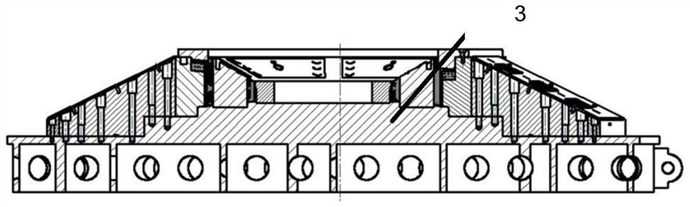 Suitable for satellite antenna reflector composite material radial curved surface rib forming mold