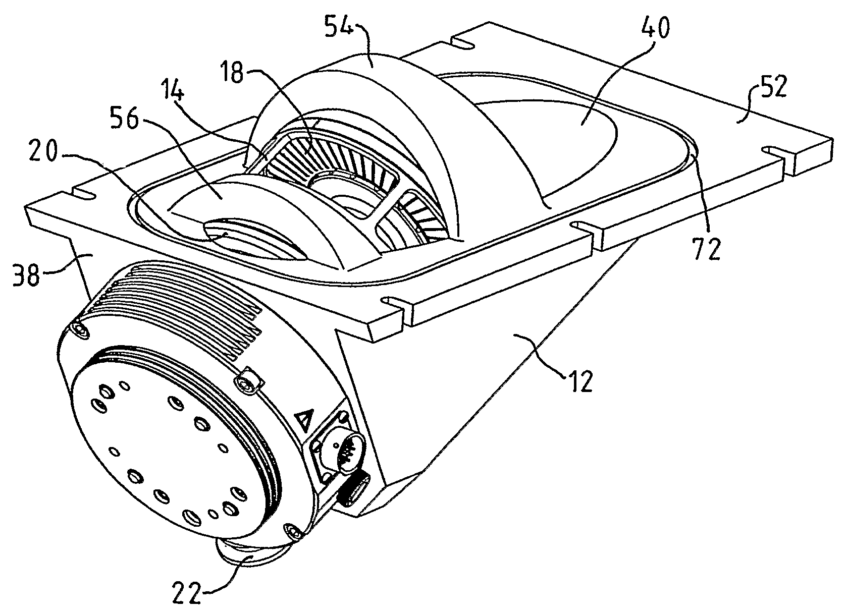 Vacuum pump for differential pumping multiple chambers