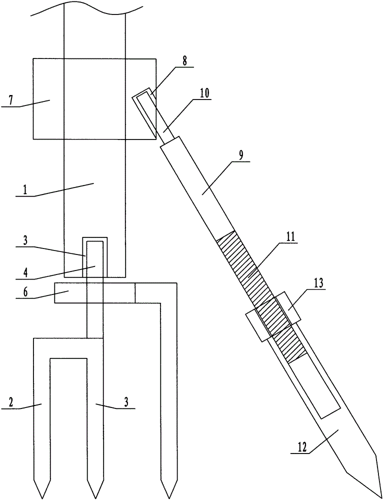 Combined fixing device used for fishing sunshade