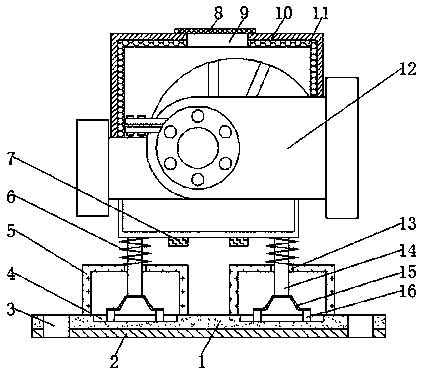 Silent type middle opening double-suction pump