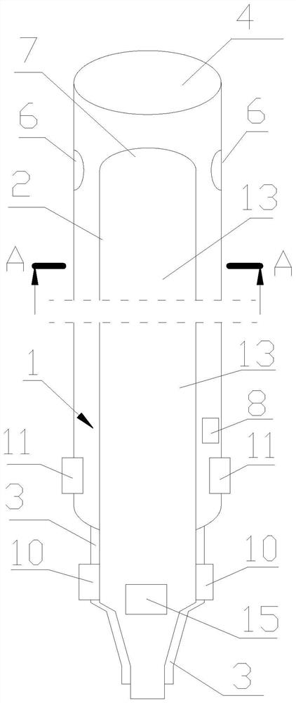 Double sets of nasogastric tube with external drainage of irrigating fluid and its drainage irrigation method