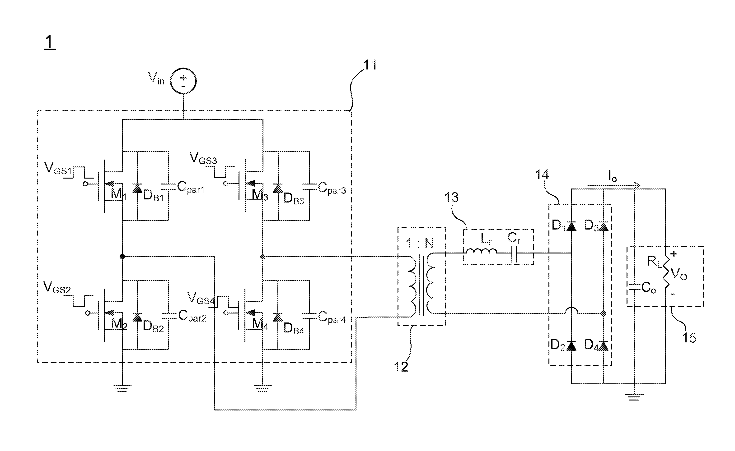 Secondary Side Serial Resonant Full-Bridge DC/DC Converter