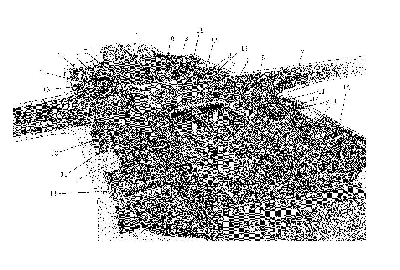 Municipal crossroads structure