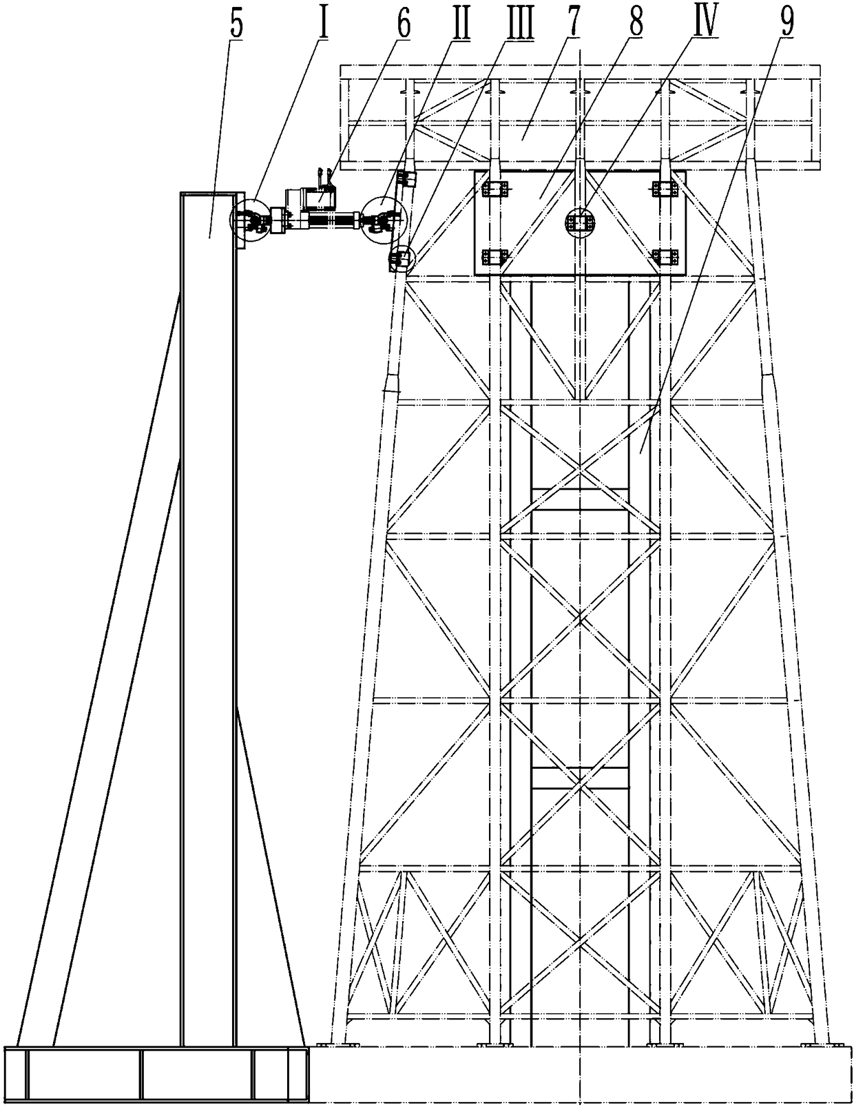 A device for simulating marine environmental loads