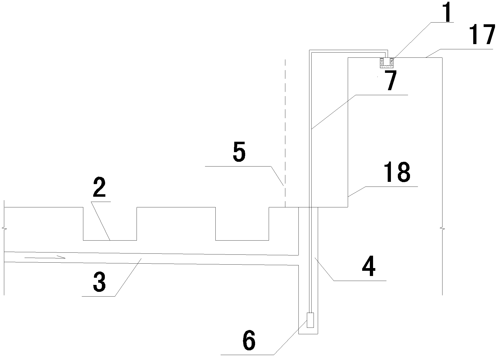 Waterproof construction method for bottom plate of high-water-level basement