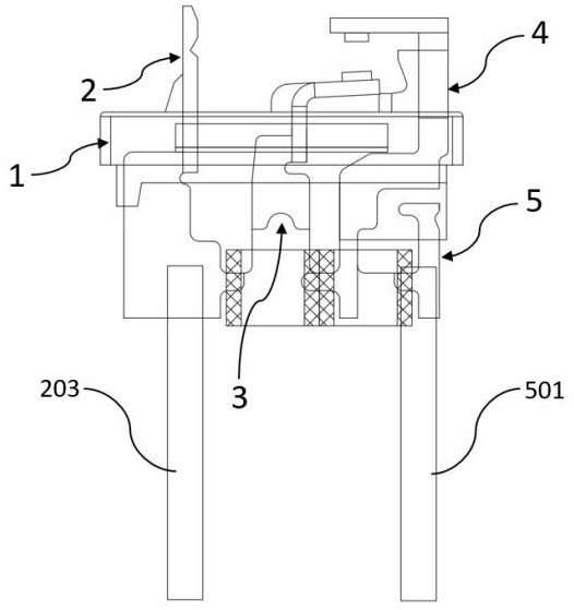 Microswitch and preparation method thereof