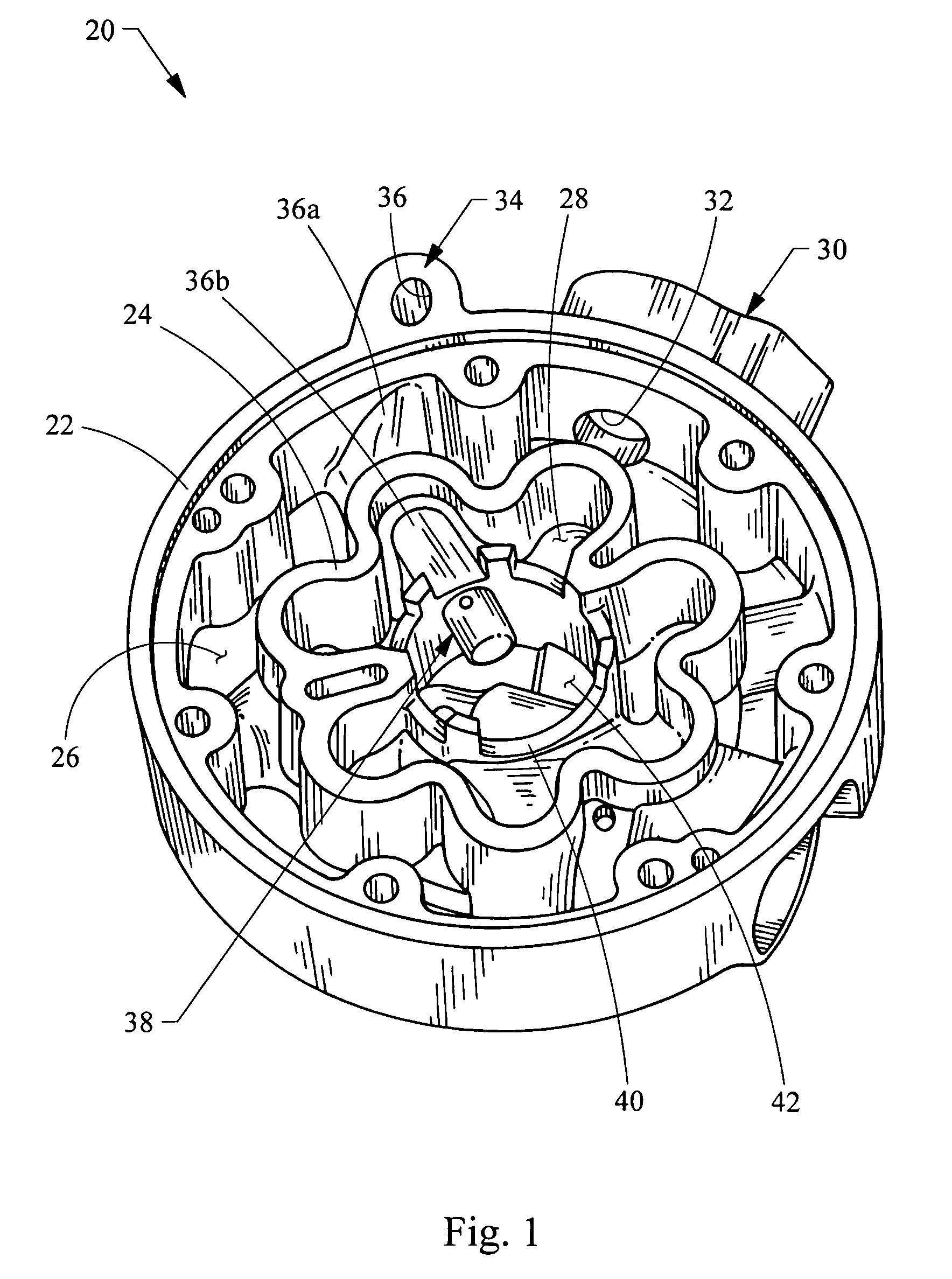 NVH and gas pulsation reduction in AC compressor