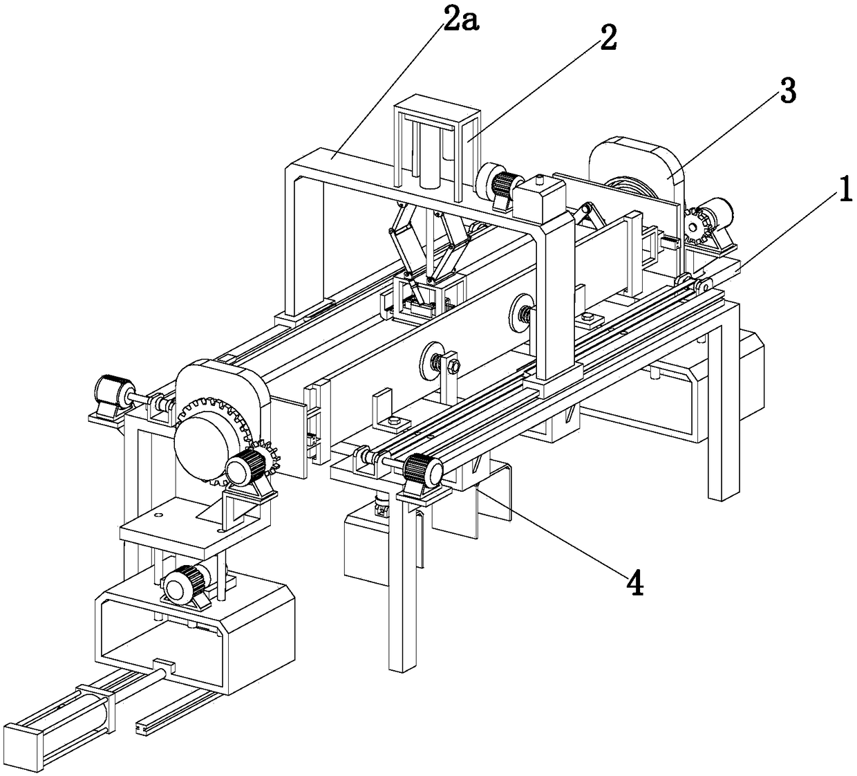 Working method of H-shaped steel welding bead polishing derusting device