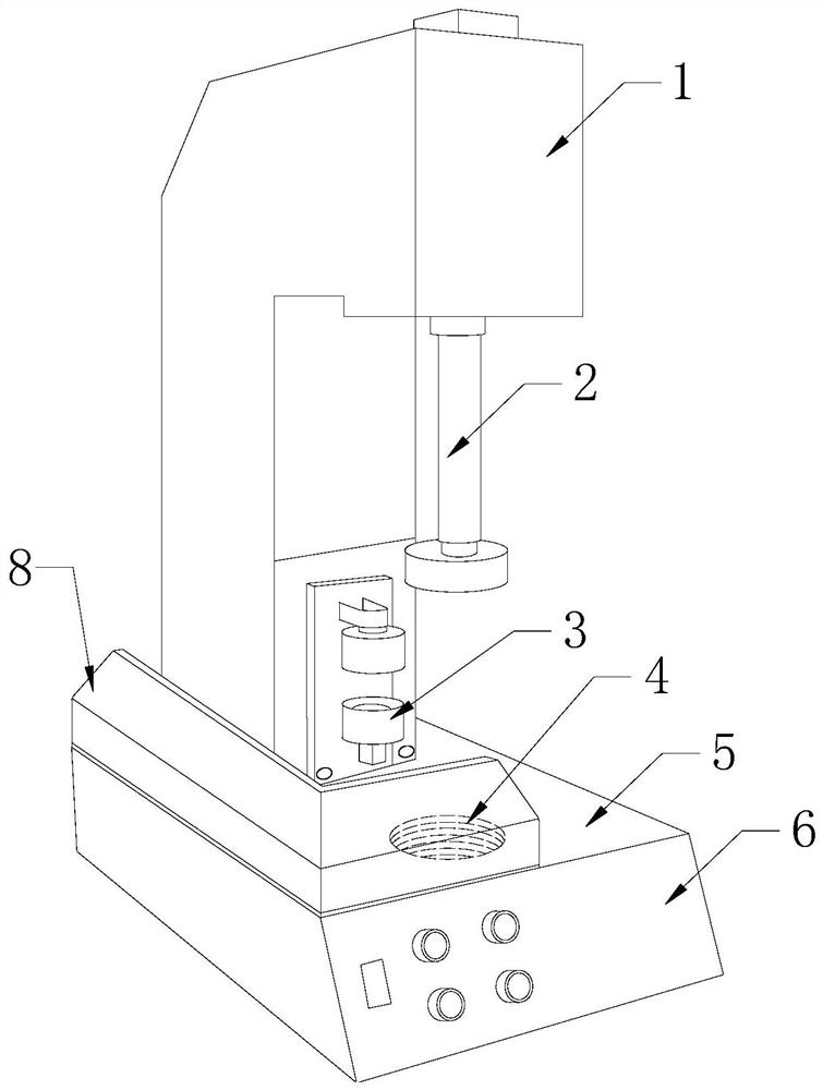 A transformer pin leveling machine