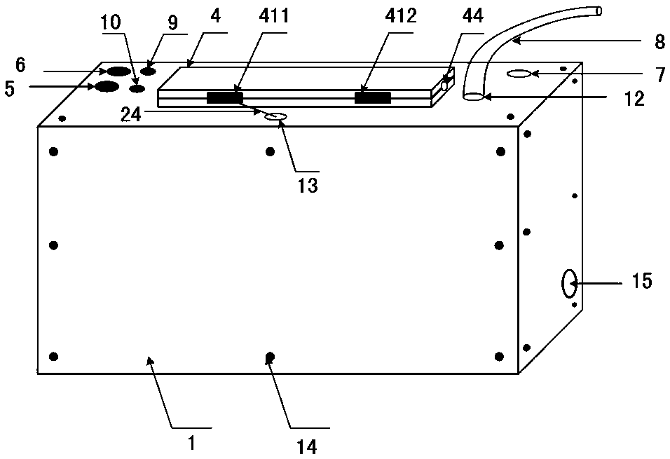 Capillary glass tube heating and air suction device