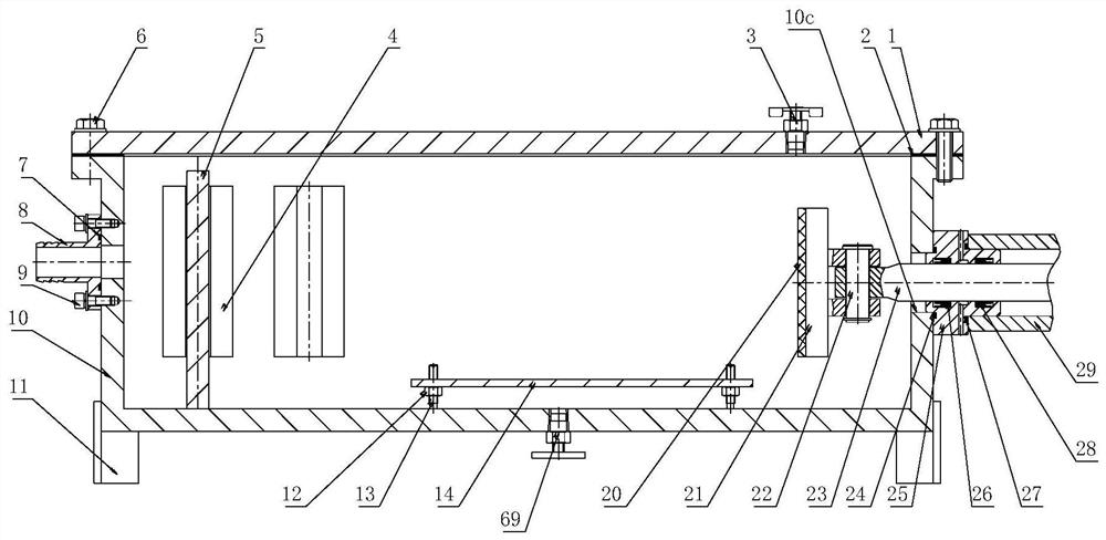 A water head difference penetration test device under the condition of sustained load