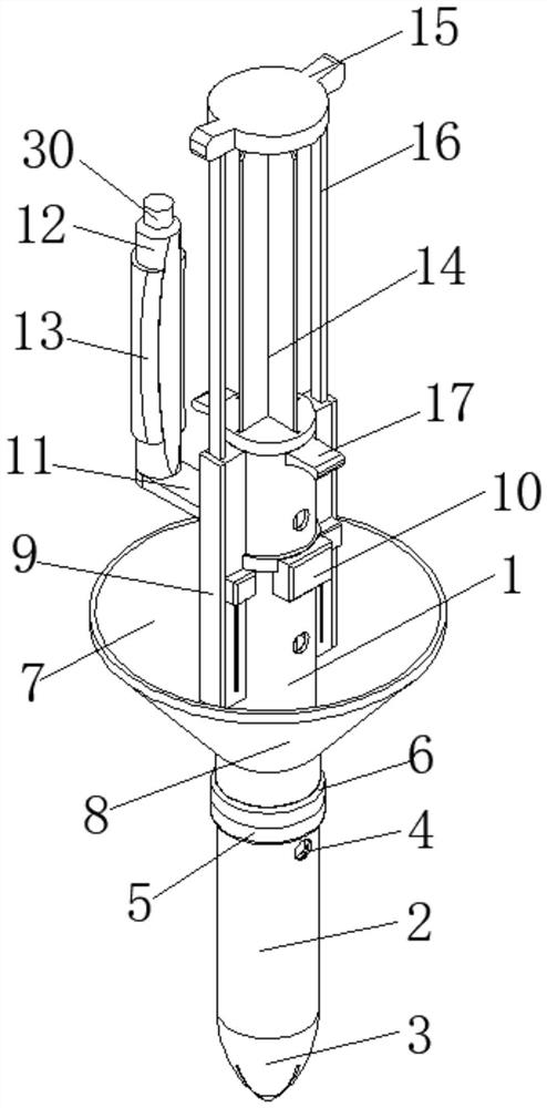 Funnel type personal self-service anorectal suppository pushing device