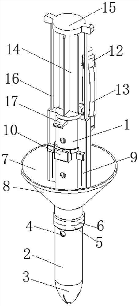 Funnel type personal self-service anorectal suppository pushing device