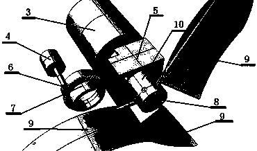 Submarine revolving flapping wing propeller